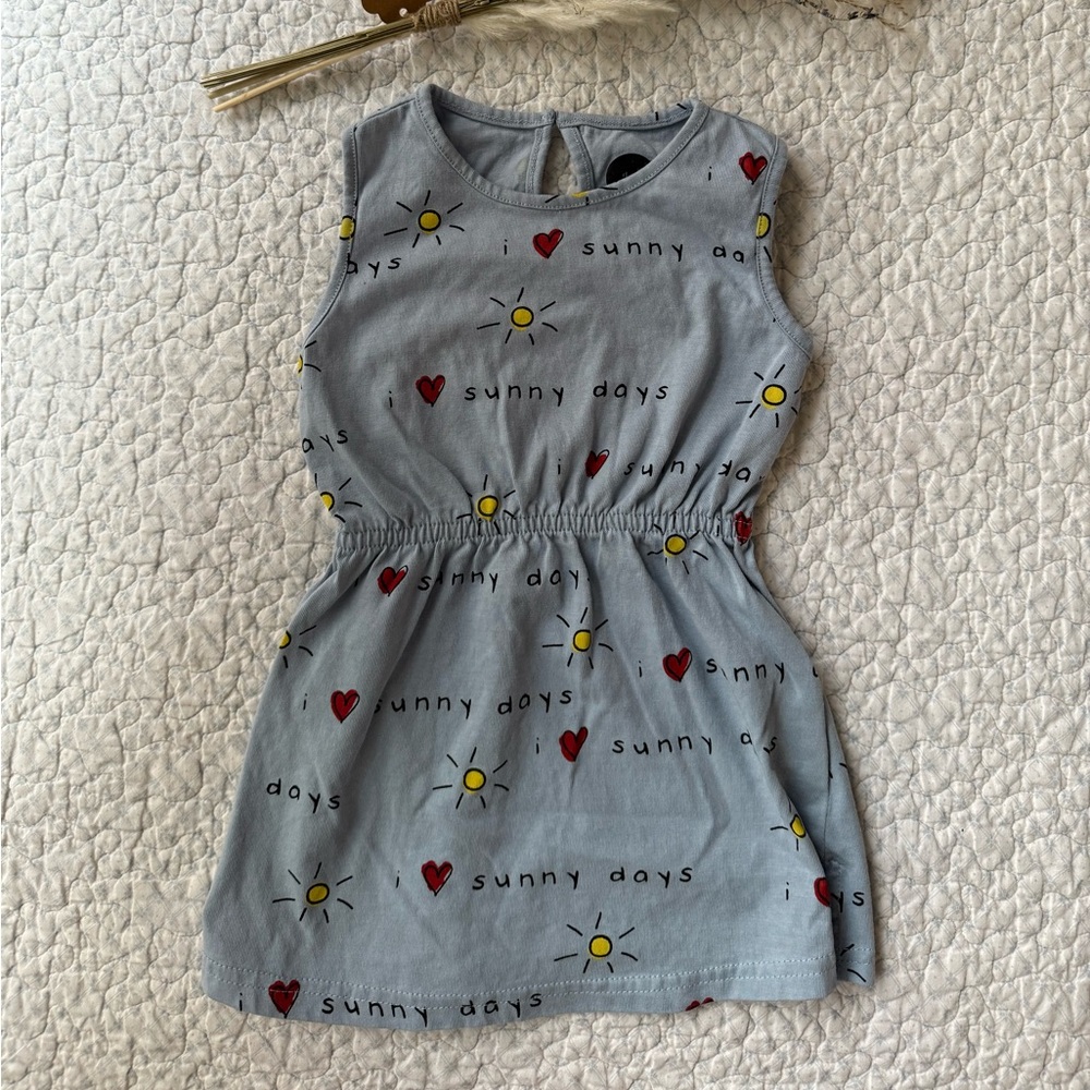 Sunny Days Kids Dress - Gray